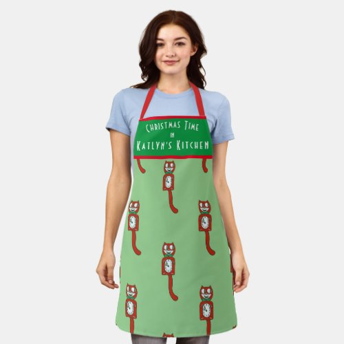 vintage Kit Kat christmas All_Over Print Apron