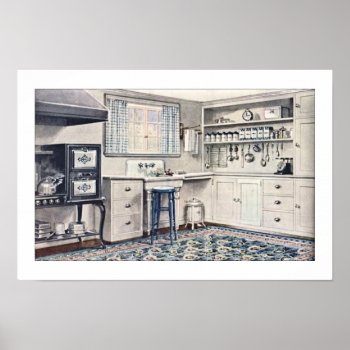 Vintage Kitchen 1921 Poster by Vintage_Obsession at Zazzle