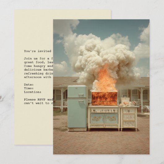 Vintage Kitchen Blaze Outdoor Scene (Front/Back)