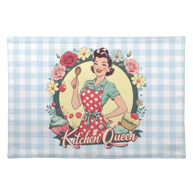 Vintage Kitchen Cloth Placemat  (Front)