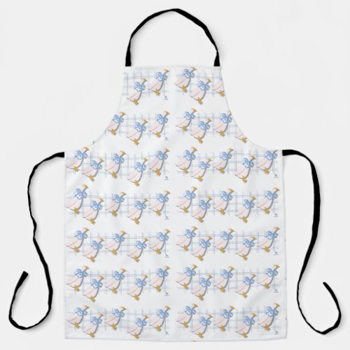 Vintage Kitchen Goose Nostalgia Pattern Style Apron