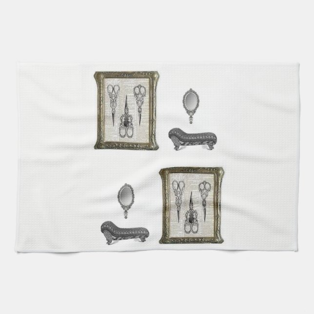 vintage kitchen hand towel (Horizontal)