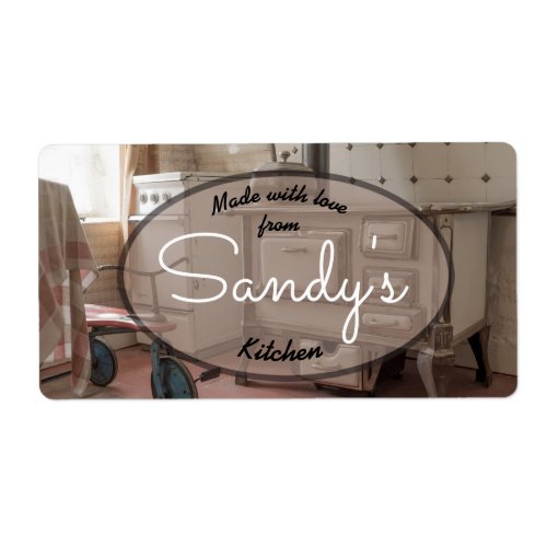 Vintage Kitchen Label