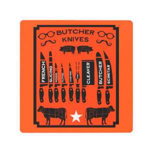Vintage Kitchen Meat Cut Home Decor