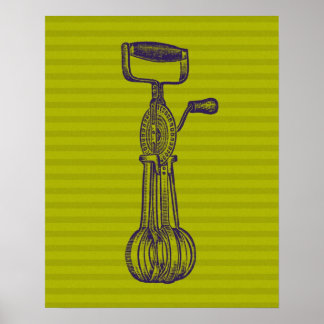 Vintage Kitchen Mixer Poster