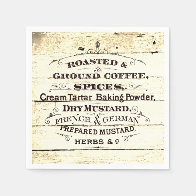 Vintage Kitchen Napkins (Front)