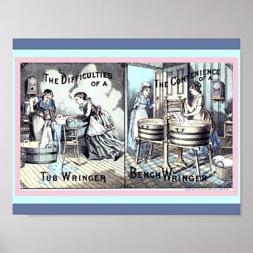 Vintage Kitchen or Laundry Room Ad Art copy Poster