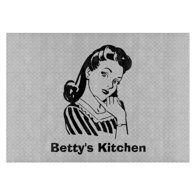 Vintage Kitchen - Personalized Cutting Boards (Front)
