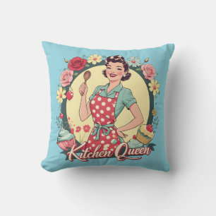 Vintage Kitchen Throw Pillow 
