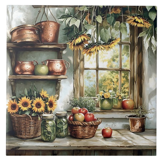Vintage Kitchen Tile (Front)