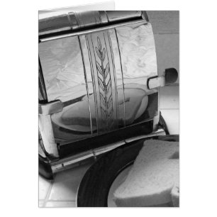 Vintage Kitchen Toaster Blank Art Cards