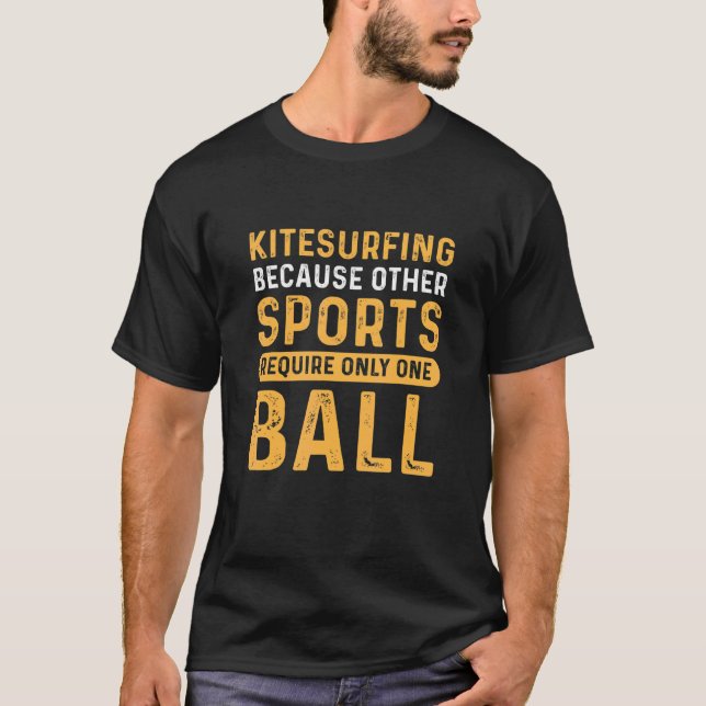 Vintage Kitesurfing and Kiteboarding T-Shirt (Front)