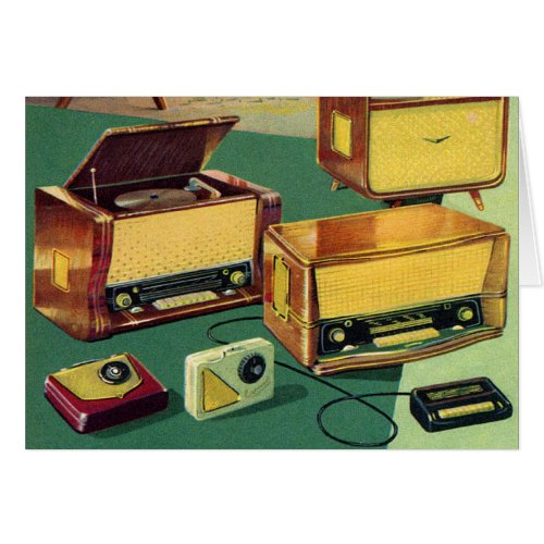 Vintage Kitsch 50s High Fidelity Stereo TV Sets