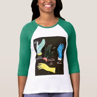 Vintage Kitsch 60s Rubber Gloves Cleaning T-Shirt