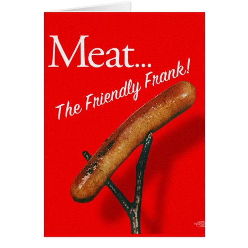 Vintage Kitsch Hot Dog Meat The Frankfurter
