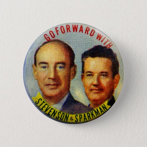 Vintage Kitsch Stevenson Sparkman Political Button