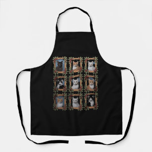 Vintage Kitten Christmas Cats Cat Mom Cat Dad Apron