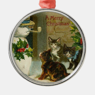 Vintage Kitten Ornaments Keepsake Ornaments Zazzle