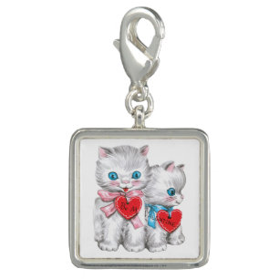 Vintage Kittens charm / bracelet