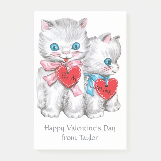 Vintage Kittens custom text notes (Front)