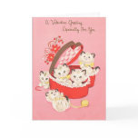 Vintage Kittens Valentine's Day Card Vintage Kittens Valentine's Day Card