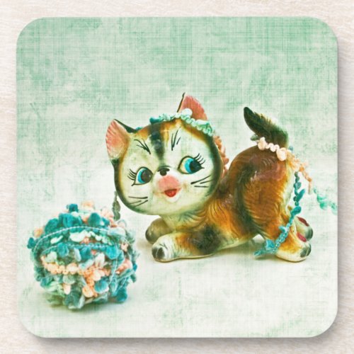 Vintage Kitty Cat Coaster