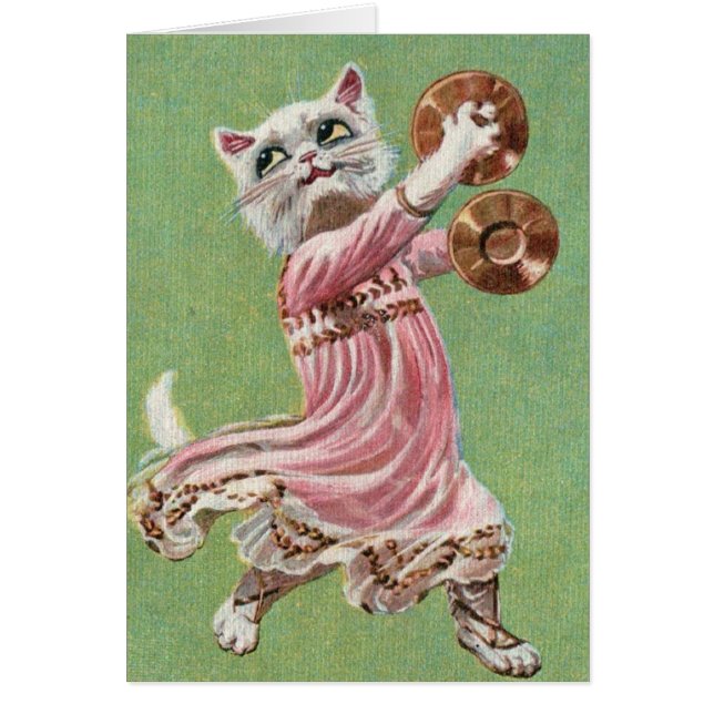 Vintage - Kitty Cat Harem Dancer, Cards (Front)