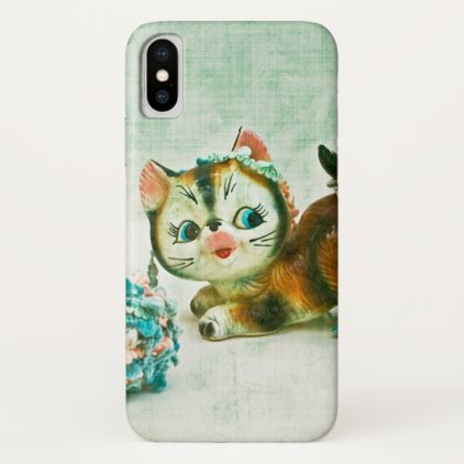 Vintage Kitty Cat iPhone X Case