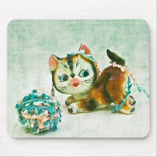 Vintage Kitty Cat Mouse Pad