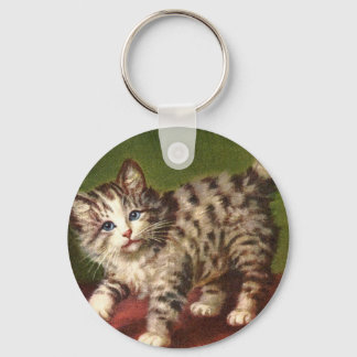 Vintage Kitty Key Chain