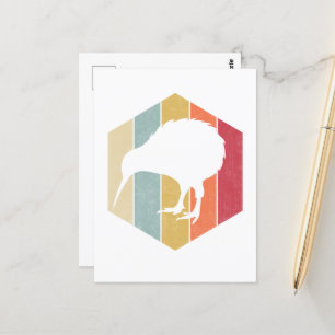 Vintage Kiwi Bird Lover New Zealand Kiwi Bird Postcard