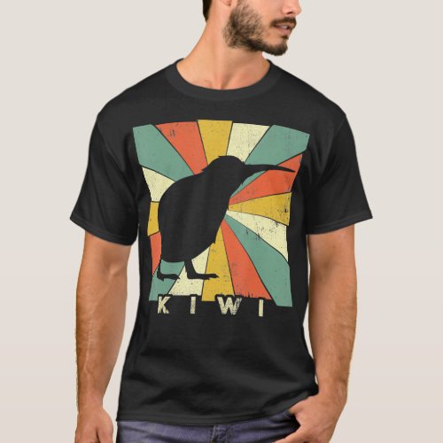 Vintage Kiwi Bird Lover Retro Style Animal T_Shirt