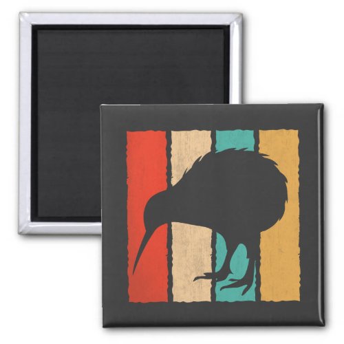 Vintage Kiwi Bird Lover Retro Style Kiwi Bird Magnet