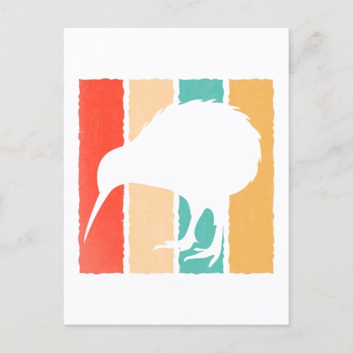 Vintage Kiwi Bird Lover Retro Style Kiwi Bird Postcard