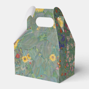 Vintage Klimt Farm Garden Sunflowers Floral Art Favor Boxes