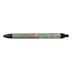 Vintage Klimt Farm Garden Sunflowers Floral Art Pen