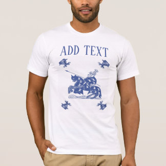 Vintage Knight add, edit text T-Shirt