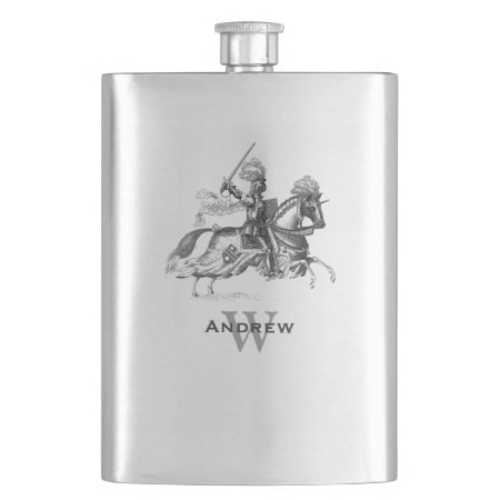 Vintage Knight Custom Flask