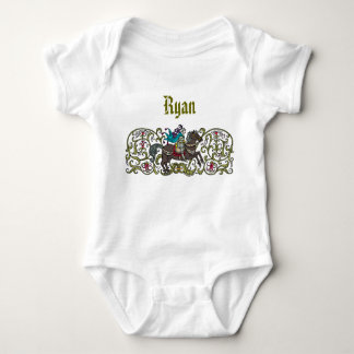 Vintage Knight Personalized Baby Bodysuit