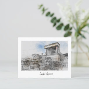 Vintage Knossos Palace Postcard – Heraklion