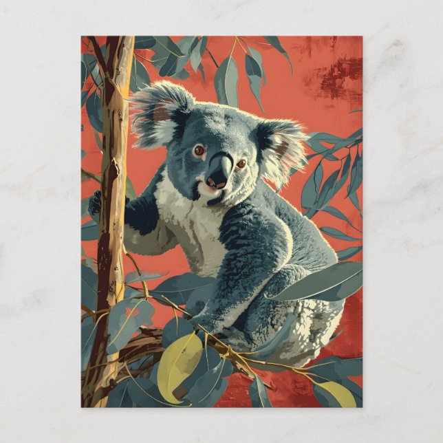 Vintage Koala: Timeless Wildlife Charm Postcard (Front)