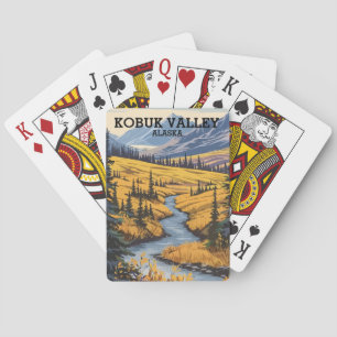 Vintage Kobuk Valley National Park Alaska Poker Cards