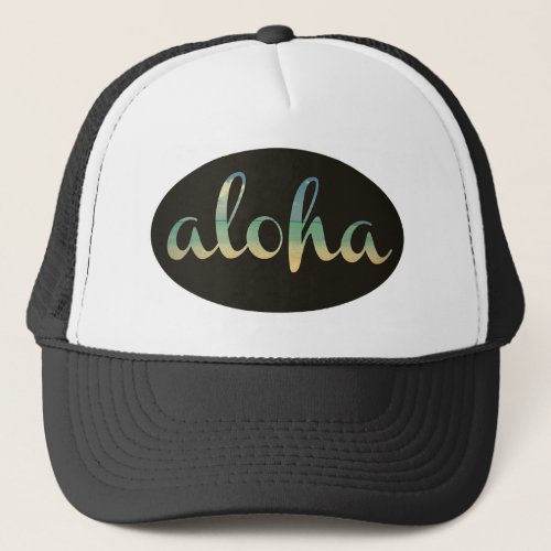 Vintage Kodachrome Aloha Trucker Hat