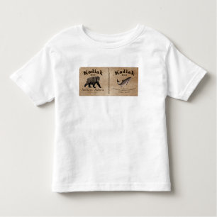Vintage Kodiak Salmon Label Toddler T-shirt