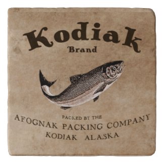 Vintage Kodiak Salmon Label
