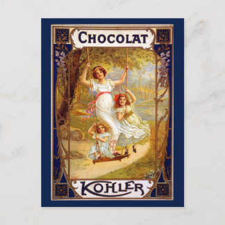 Vintage Kohler Chocolat Advertisement Postcard