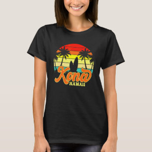 Vintage Kona Beach Hawaii Surf Hawaiian Surfing 70 T-Shirt