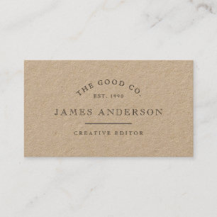 Vintage Kraft Business Card