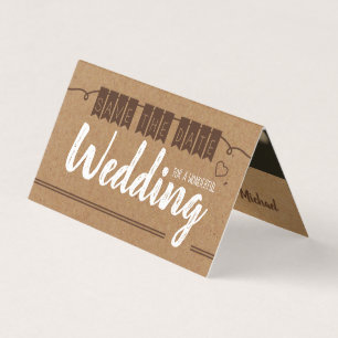 Vintage Kraft Paper, Photo Save The Date Card