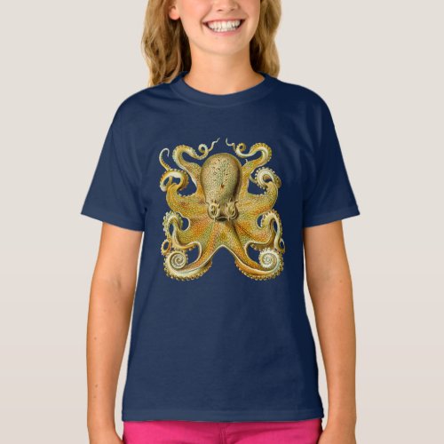Vintage Kraken Octopus Gamochonia Ernst Haeckel T_Shirt